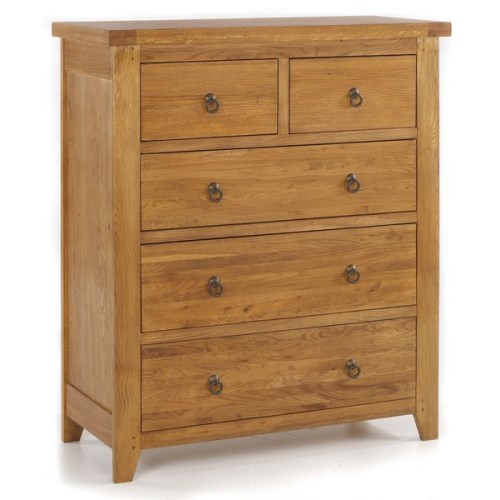 LPD Hastings Oak 3+2 Drawer Chest