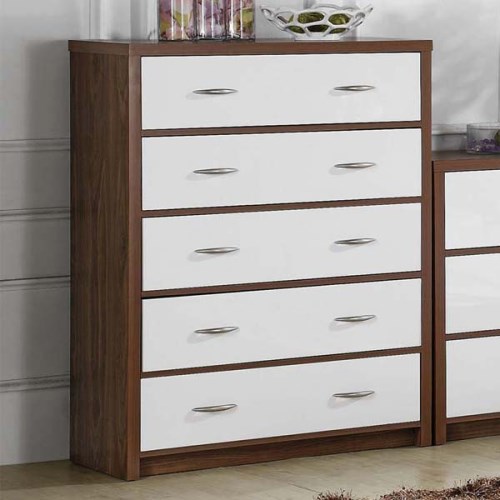 LPD Milan High Gloss 5 Drawer Chest