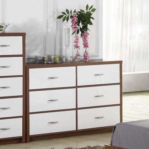 LPD Milan High Gloss 6 Drawer Chest