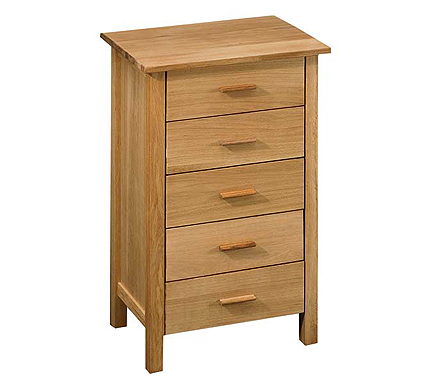 LPD Limited Suffolk Solid Oak 5 Drawer Chest