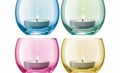 Polka Tea Light Holders Pastel Tea Light