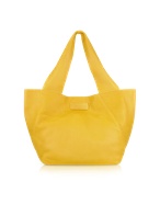 Luana Nina - Twist Lock Leather Tote Bag