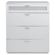 Lucas 4 Drawer Chest, White