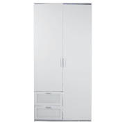 Lucas Double Wardrobe, White