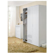 Lucas Triple Wardrobe, White