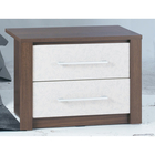 Lucerne 2 Drawer Bedside Cabinet