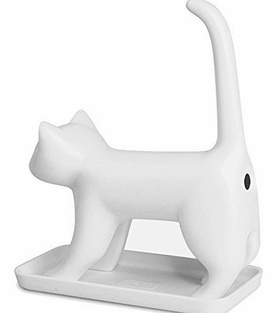 Sharp End Cats Bum Meowing Pencil Sharpener Novelty Fun Gift Gadget - White