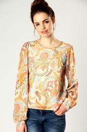 Paisley Print Blouse