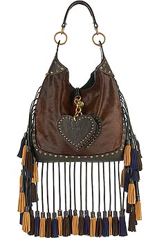 Luella Fringed tassel shoulder bag