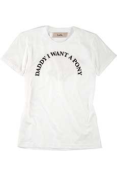 Luella Slogan Print Cotton Tee