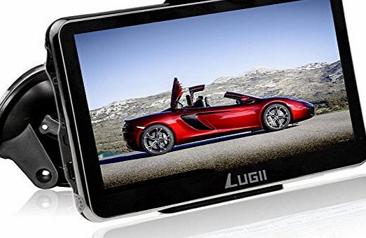 lugii  SAT NAV /Car GPS Navigation System / Multimedia Player/ FM transmitter /with UK and Europe Maps (4.3`` Smooth Black)