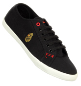 Peru Black Canvas Trainers