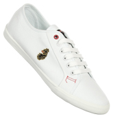 Peru White Canvas Trainers