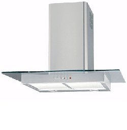 Luxair 60cm Flat Glass Chimney Hood