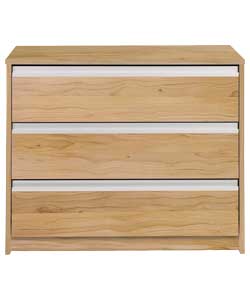 Luxor 3 Drawer Chest - Beech