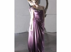 Luxury One Shoulder Sleeveless Stretch satin