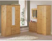 LXDirect 3-door 2-drawer mirrored wardrobe