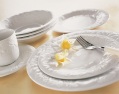 LXDirect 30-piece fine-embossed dinner set