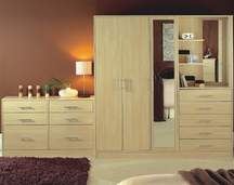 LXDirect 4-door mirror wardrobe