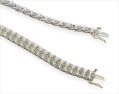 Diamond-set tennis bracelet