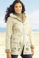 faux fur duffle coat