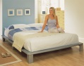 LXDirect miami futon bedstead - silver