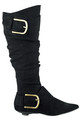 LXDirect nottingham flat pointed high leg boots