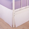 LXDirect pastel-coloured bedstead valance