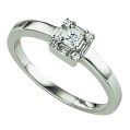 platinum princess-cut ring