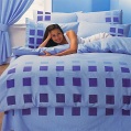 LXDirect quatro printed boxed valanced sheet