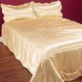 Rose satin duvet cover