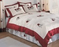 LXDirect satin rose curtains with tie-backs