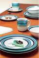 LXDirect stripe 16-piece dinner set