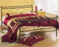 Verona 4ft 6ins metal bedstead with spring interior mattress