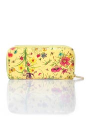 Floral Print Double Zip Purse