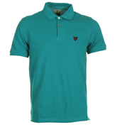 Lyle and Scott Regatta Blue Pique Polo Shirt