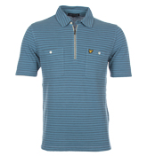 Lyle and Scott Vintage Dark Chambray Stripe