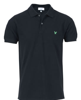 Lyle and Scott Green Eagle Polo Black