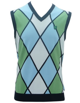 lyle and scott Green Eagle Slipover Green/Sky Blue/White
