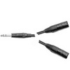 Professional 3.5mm stereo jack to 2 x (M) XLR 3m