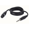 Professional 6.3mm mono jack to (F) XLR 2m