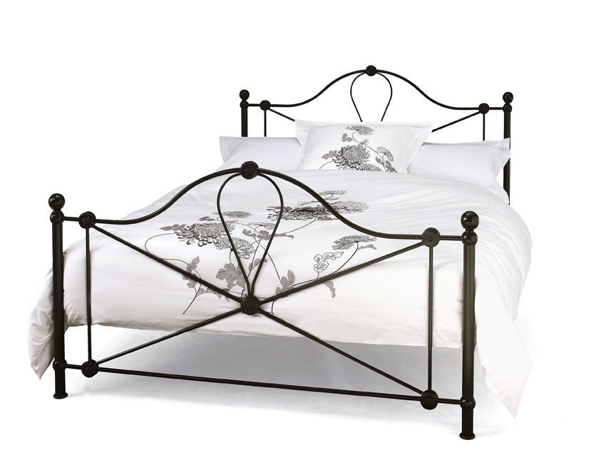 Lyon Black Double Bedstead