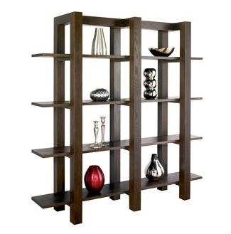 Walnut Large Open Shelf Unit