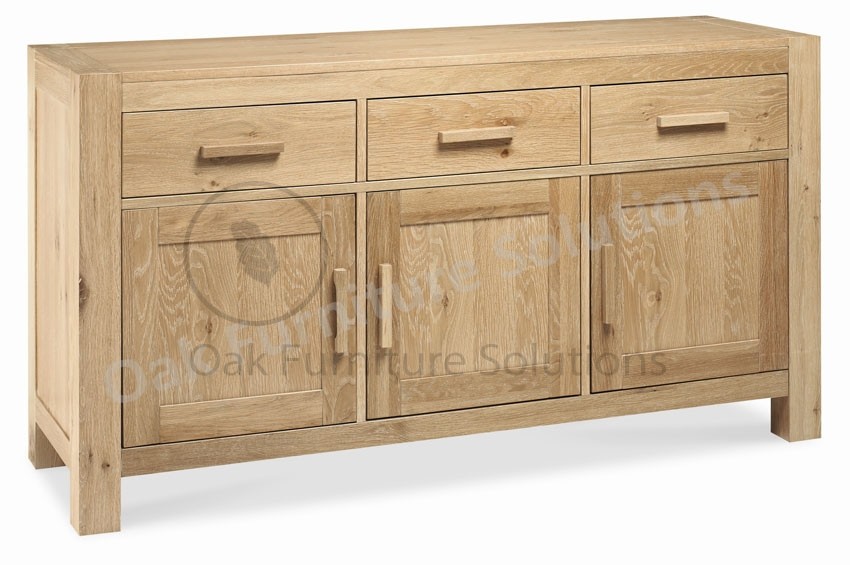 Washed Oak Wide Sideboard