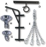 M.A.R International Ltd. MAR Wall Bag Brackets (Heavy Duty Metal) B