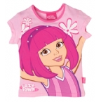 Lazy Town Girls Stephanie T-Shirt Pink