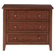 Macau 3 Drawer Chest, Dark Brown