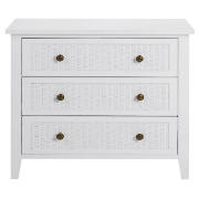 Macau 3 Drawer Chest, White