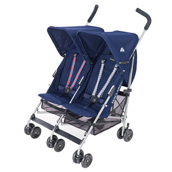 Maclaren Twin Triumph Stroller in Navy