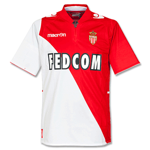 Macron AS Monaco Home Kids Shirt 2013 2014